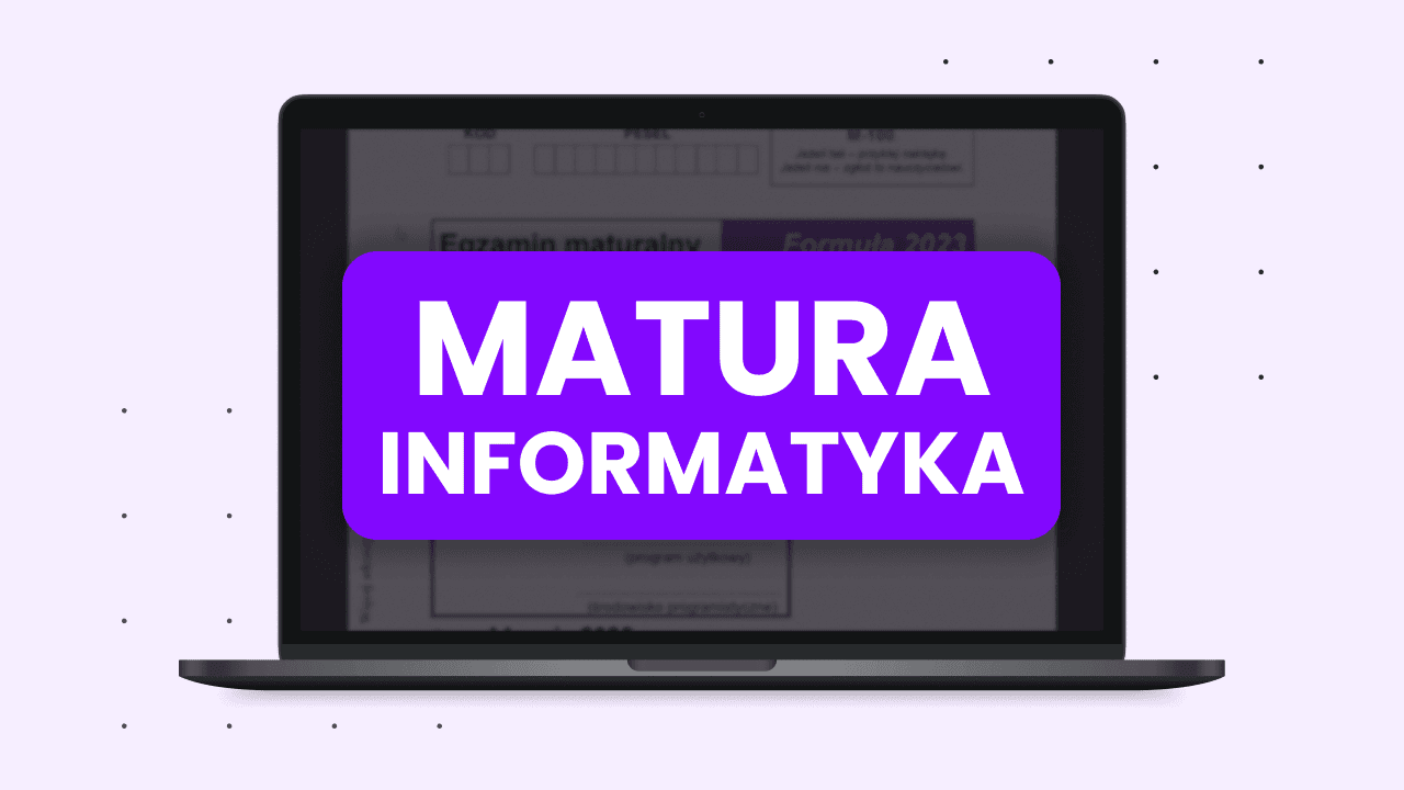 Kurs do matury z informatyki
