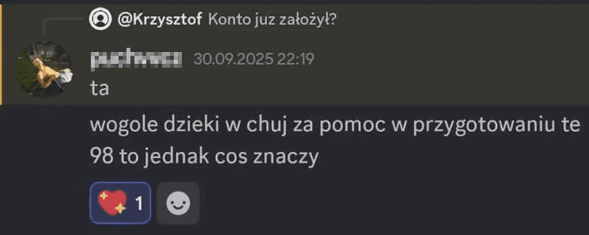 Wiadomość od ucznia 12