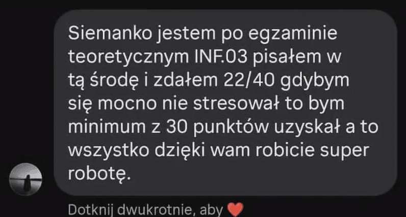 Wiadomość od ucznia 19