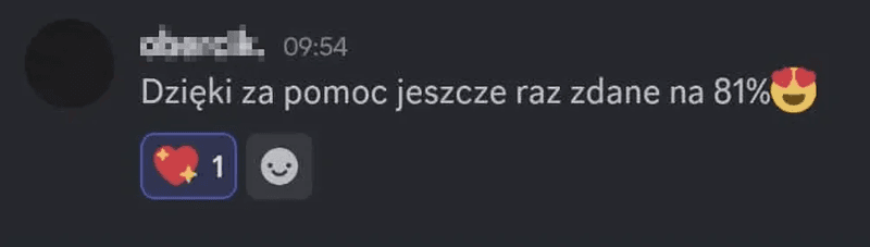 Wiadomość od ucznia 9